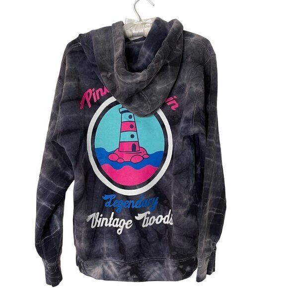 Pink Dolphin Mens Hoodie Size Small Multicolor Tie Dye Lighthouse Legendary - Picture 2 of 13